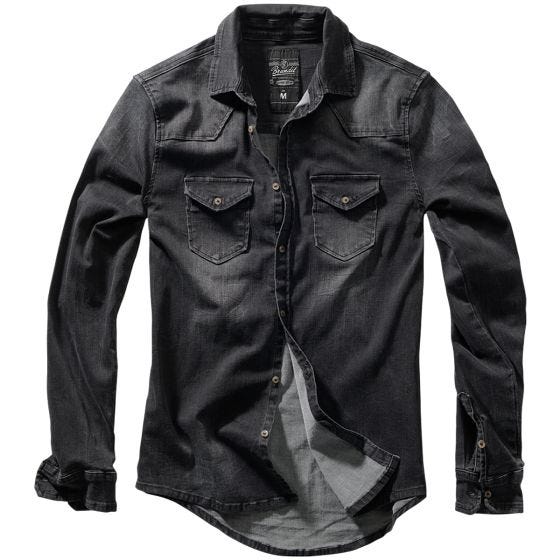 Brandit Riley Denim Skjorta - Svart