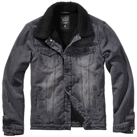 Brandit Sherpa Denim Jacka - Svart/Svart