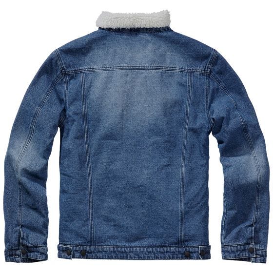 Brandit Sherpa Denim Jacka - Blå/Off White