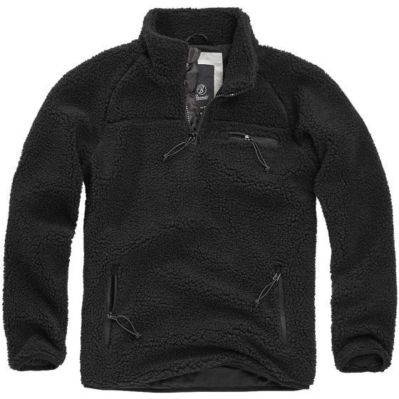 Brandit Teddyfleece Troyer - Svart