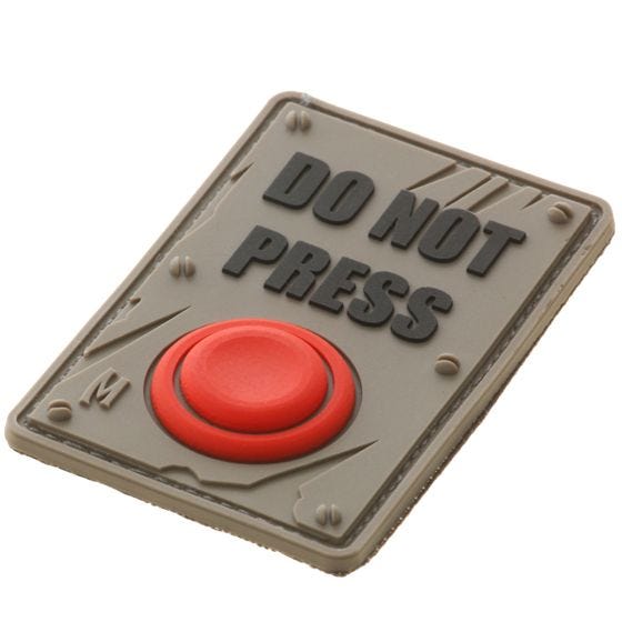 Maxpedition Do Not Press Moralmärke SWAT