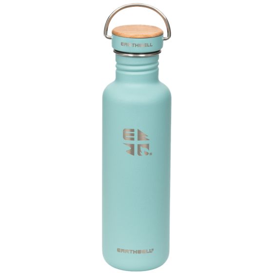 Earthwell Woodie Singel Vägg Flaska 800 ml - Maple/Aqua Blue