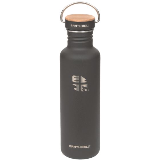 Earthwell Woodie Singel Vägg Flaska 800 ml - Maple/Volcanic Black