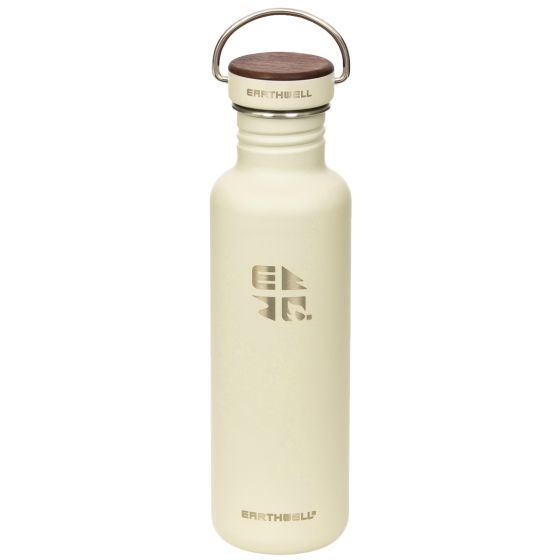 Earthwell Woodie Singel Vägg Flaska 800 ml - Walnut/Baja Sand
