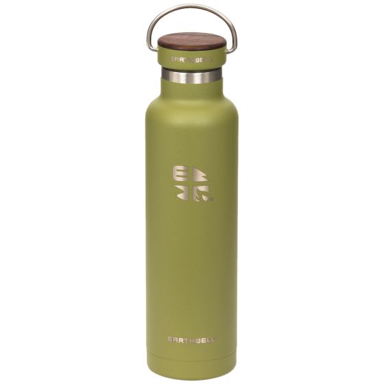 Earthwell Woodie Vakuumflaska 650 ml - Walnut/Sequoia Pine