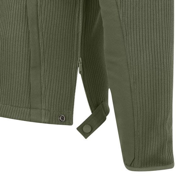 Propper Teknisk Sweater med hel Dragkedja Oliv
