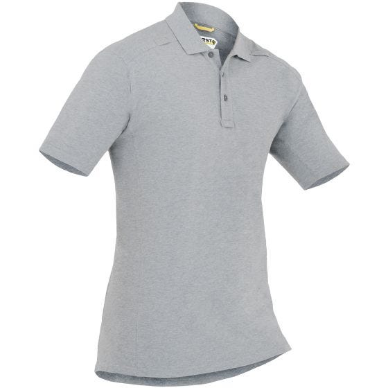 First Tactical Kortärmad Pikétröja med Pennficka Bomull för Män Heather Grey