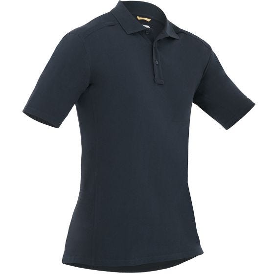 First Tactical Kortärmad Pikétröja med Pennficka Bomull för Män Midnight Navy