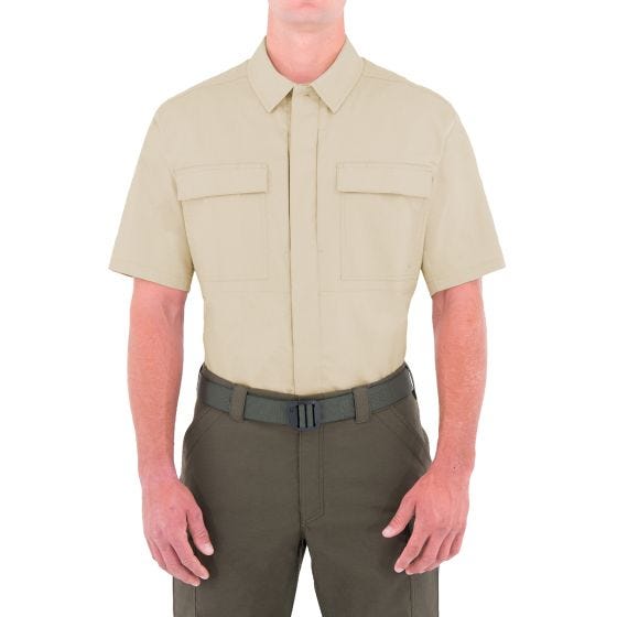 First Tactical Specialist BDU Kortärmad Skjorta För Män Kaki