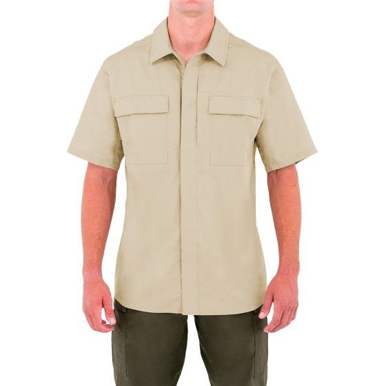 First Tactical Specialist BDU Kortärmad Skjorta För Män Kaki