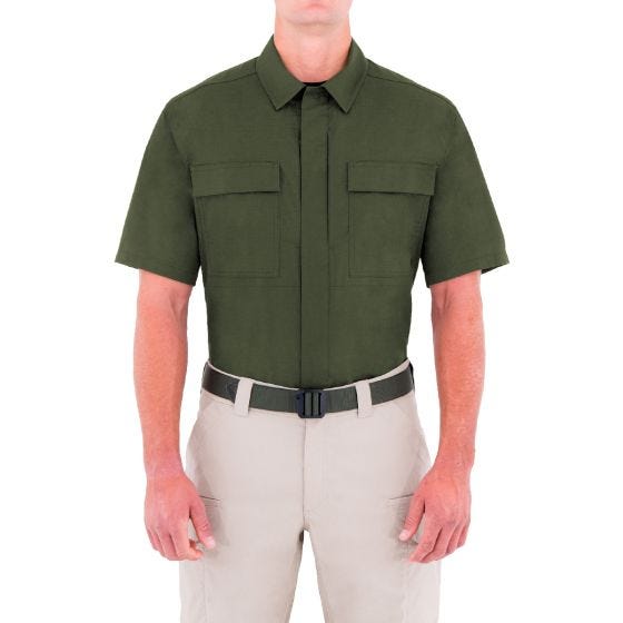 First Tactical Specialist BDU Kortärmad Skjorta För Män OD Grön