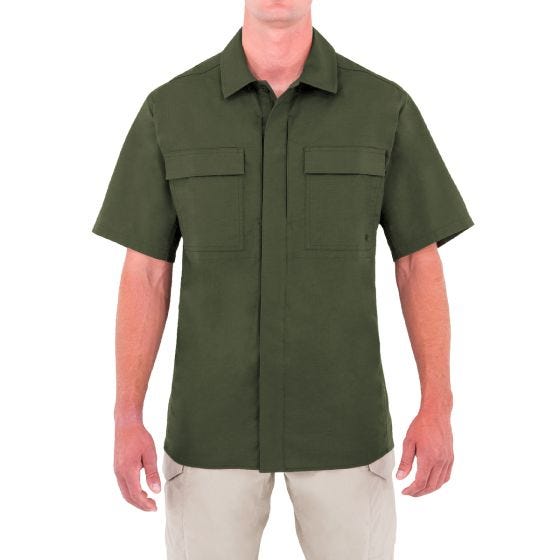 First Tactical Specialist BDU Kortärmad Skjorta För Män OD Grön