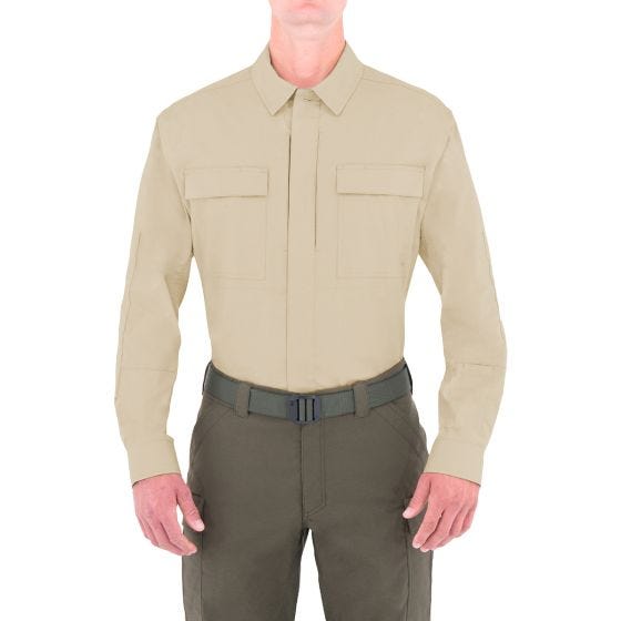 First Tactical Tactix BDU Långärmad Skjorta För Män Kaki