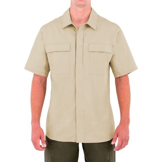 First Tactical Tactix BDU Kortärmad Skjorta För Män Kaki