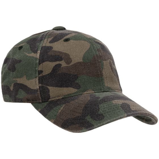 Flexfit Garment Washed Camo Lock - Tvättad Woodland