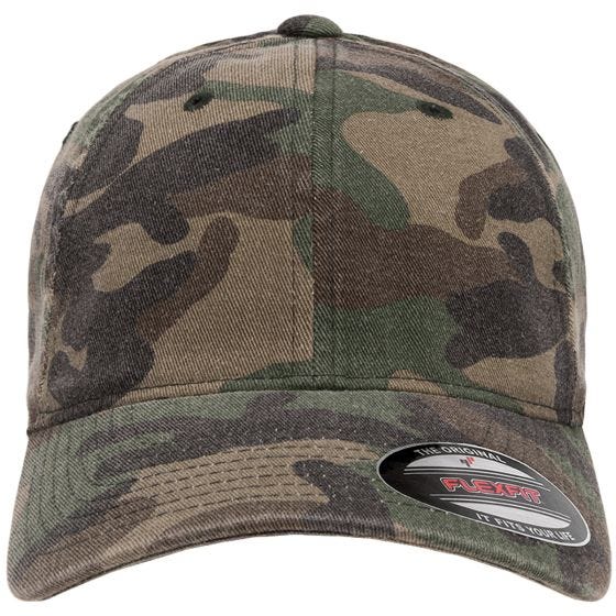 Flexfit Garment Washed Camo Lock - Tvättad Woodland