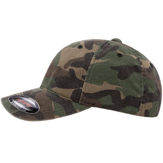 Flexfit Garment Washed Camo Lock - Tvättad Woodland