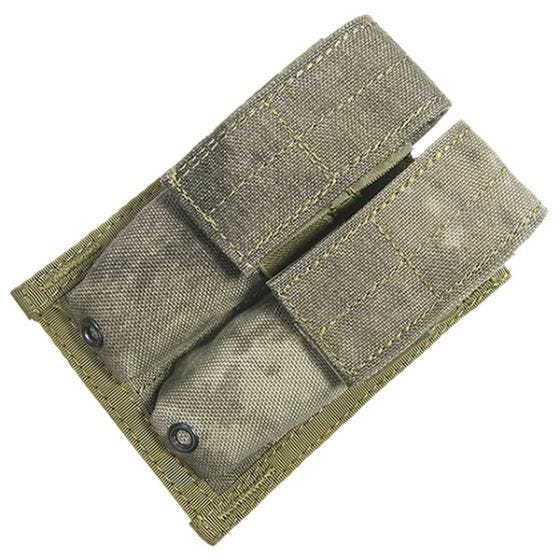 Flyye MOLLE Dubbel Magasinficka 9 mm - A-TACS AU