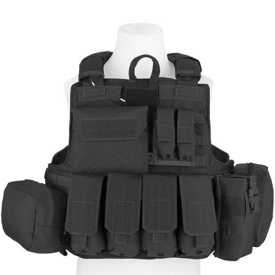 Flyye Force Recon ver. Mar Väst med Fickset - Svart