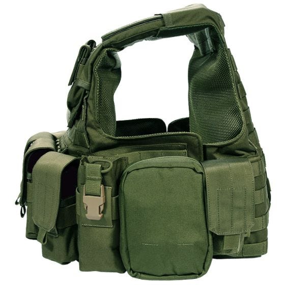 Flyye Force Recon ver. Land Väst med Fickset - Olive Drab