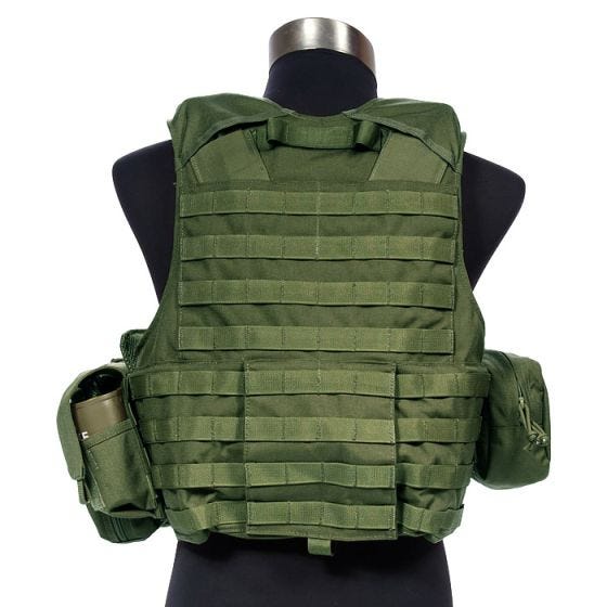 Flyye Force Recon ver. Land Väst med Fickset - Olive Drab
