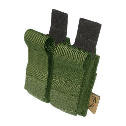 Flyye Double .45 Pistol Magazine Pouch MOLLE Olive Drab