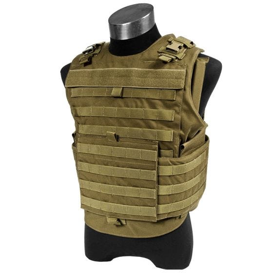 Flyye Spartan Taktisk Väst - Coyote Brown