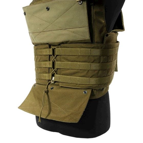 Flyye Spartan Taktisk Väst - Coyote Brown