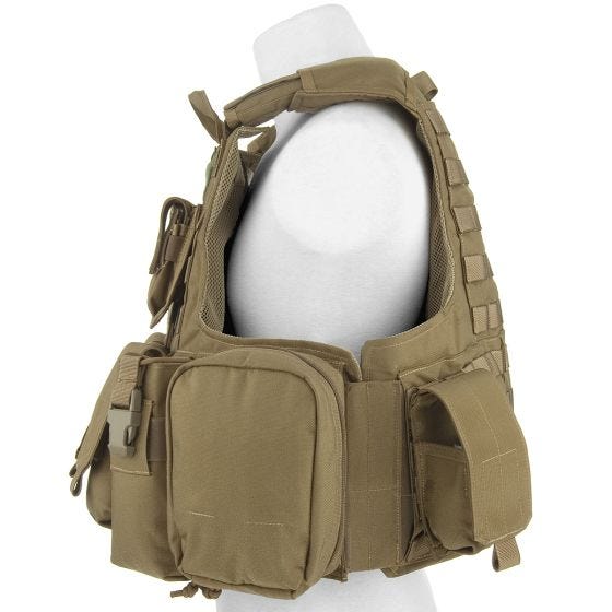 Flyye Force Recon ver. Mar Väst med Fickset - Kaki