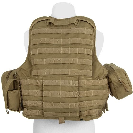 Flyye Force Recon ver. Mar Väst med Fickset - Kaki