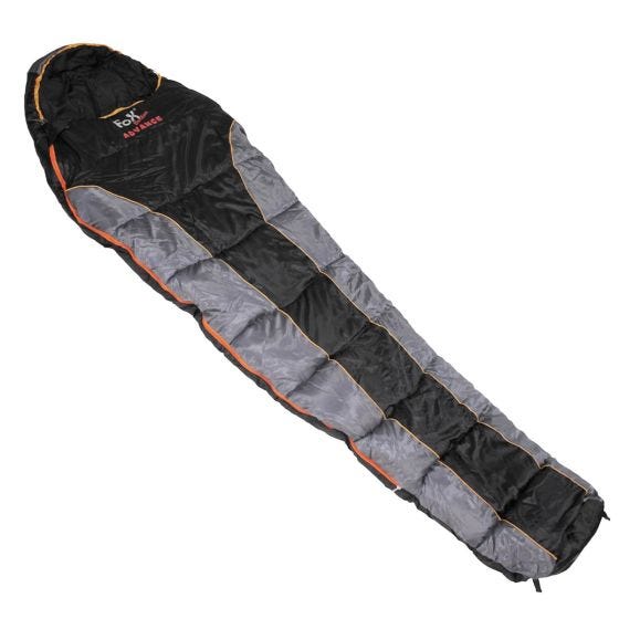 Fox Outdoor Advance Mammasovsäck - Svart/Grå