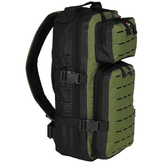 Fox Outdoor Assault-Travel Ryggsäck - Svart/OD Grön