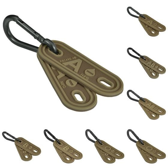 Hazard 4 Blood Type Markeringsset Set med 2 Coyote
