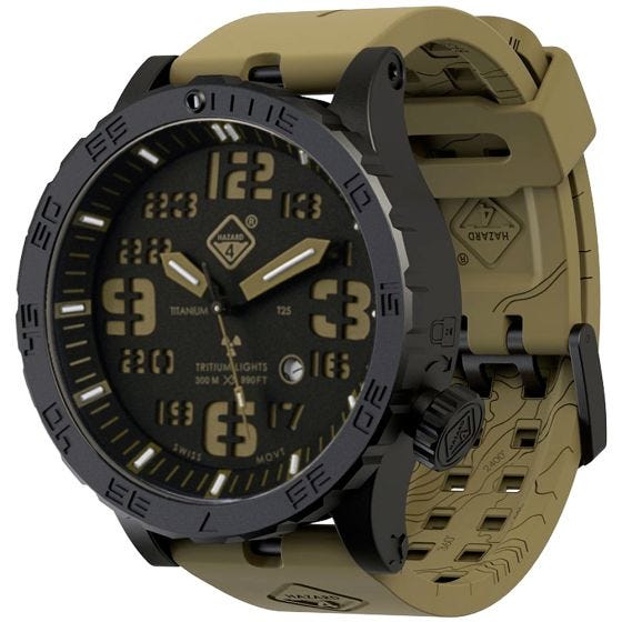 Hazard 4 Heavy Water Diver Titan Tritium Klocka - Cavern Green/Gul