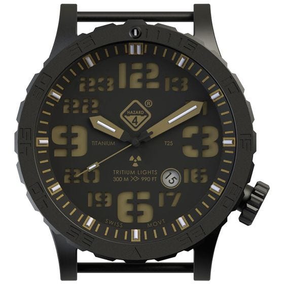Hazard 4 Heavy Water Diver Titan Tritium Klocka - Cavern Green/Gul