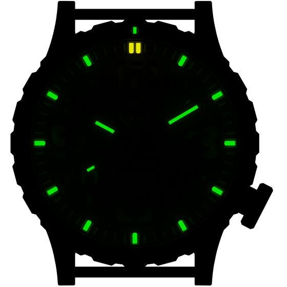 Hazard 4 Heavy Water Diver Titan Tritium Klocka - Blacktie Grön/Gul