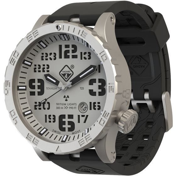 Hazard 4 Heavy Water Diver Titan Tritium Klocka - Snowfield Grön/Gul