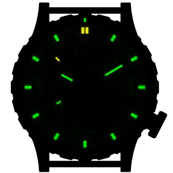 Hazard 4 Heavy Water Diver Titan Tritium Klocka - Blacktie Gul GMT Grön/Gul