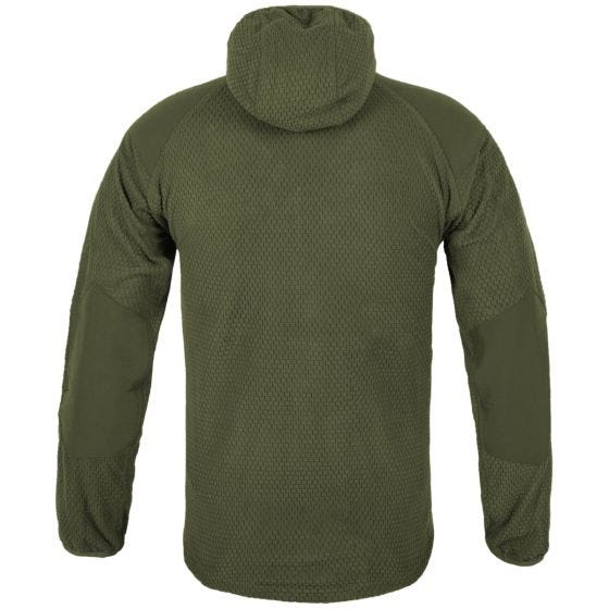 Helikon Alpha Munkjacka Grid Fleece - Olivgrön