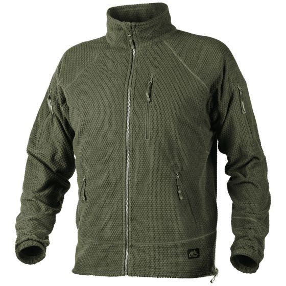 Helikon Alpha Tactical Jacka Grid Fleece - Olivgrön