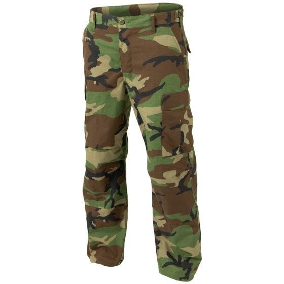 Helikon BDU Genuine Byxor Poly-bomull Ripstop - Woodland