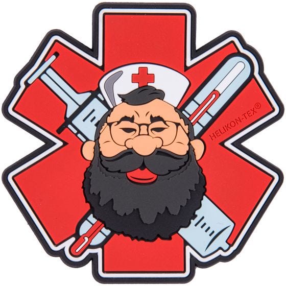 Helikon Beardman Medic Märke - Röd