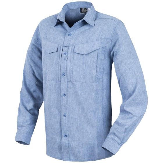 Helikon Defender Mk2 Gentleman Långärmad Skjorta Melange Light Blue