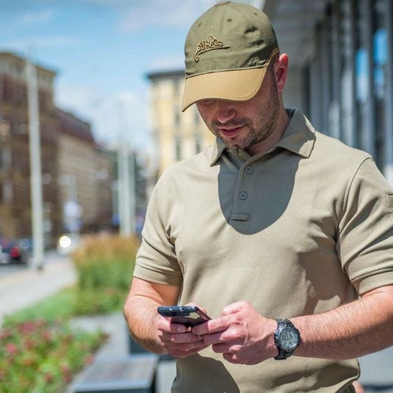 Helikon Logo Lock Poly-bomull Ripstop Svart/Shadow Grey