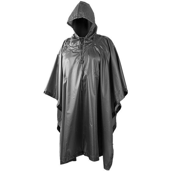 Helikon Vattentät Poncho Ripstop - Svart