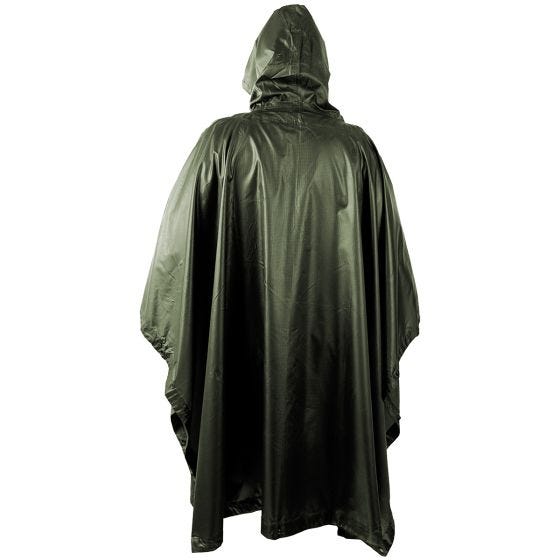 Helikon Vattentät Poncho Ripstop - Oliv