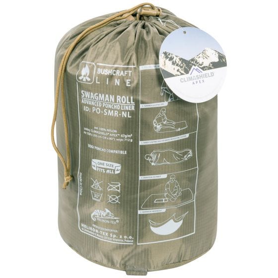 Helikon Swagman Roll Climashield Apex Poncho 67 g - Coyote