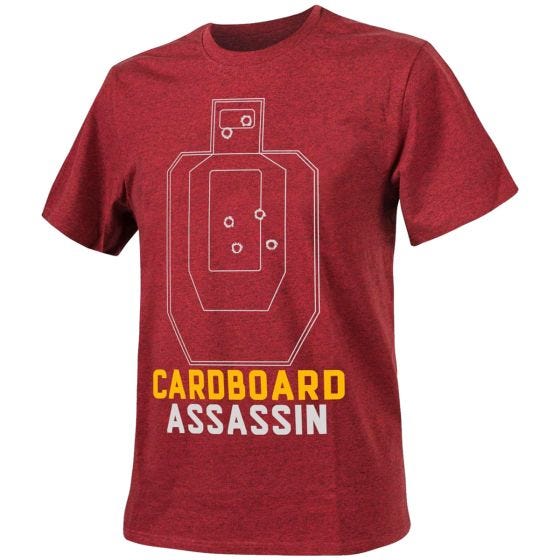Helikon Cardboard Assassin T-shirt - Melange Red