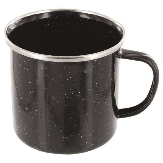 Highlander Deluxe Mugg Emalj - Svart