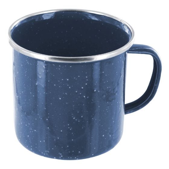 Highlander Deluxe Mugg Emalj Navy Blue